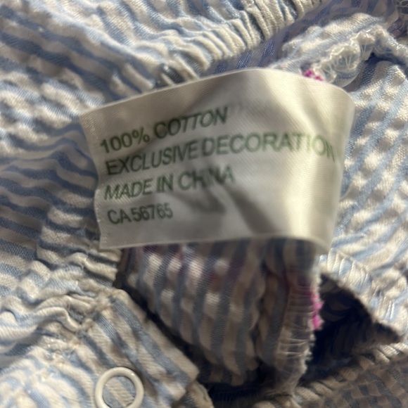 Lil Cactus Spring Easter 🐰 Romper Seersucker Bunny Size 18-24 Months - Picture 7 of 7